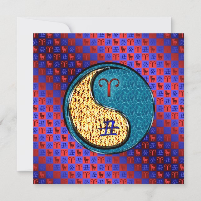 Aries & Water Ox Card (Front)