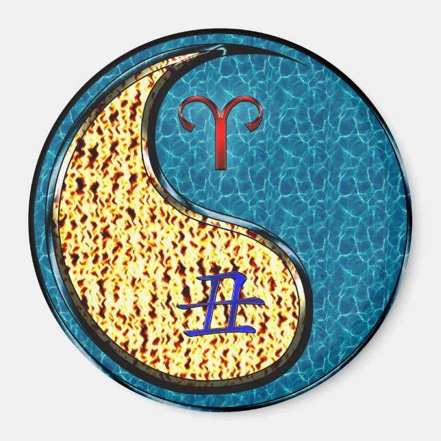 Aries & Water Ox Magnet (Front)