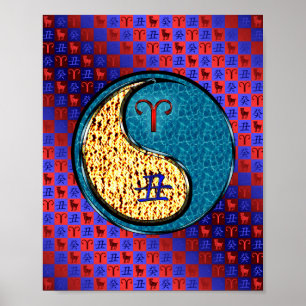 Aries & Water Ox Poster