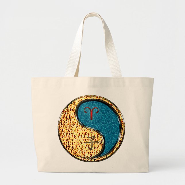 Aries & Water Rat Large Tote Bag (Front)