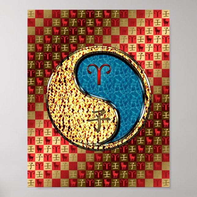 Aries & Water Rat Poster (Front)