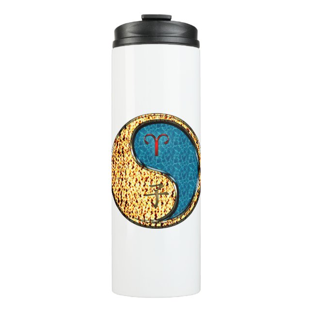Aries & Water Rat Thermal Tumbler (Front)