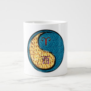 Aries & Water Rooster Large Coffee Mug