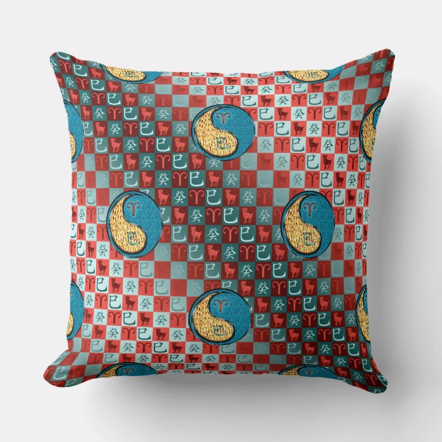 Aries & Water Snake Cushion (Front)