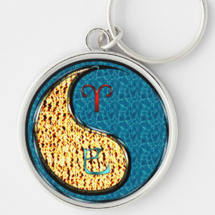 Aries & Water Snake Key Ring