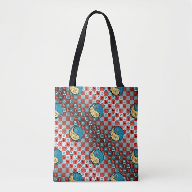 Aries & Water Snake Tote Bag (Front)