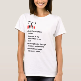 Aries Women's T-Shirt – Bold. Fierce. Unapologetic