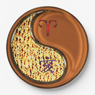 Aries & Wood Boar Paper Plate