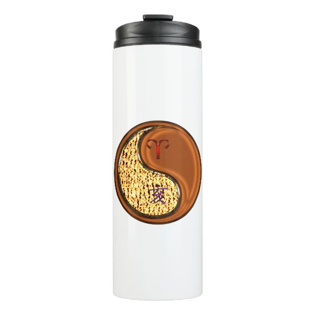 Aries & Wood Boar  Thermal Tumbler (Front)