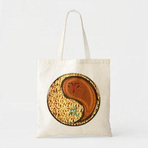 Aries & Wood Dog Tote Bag