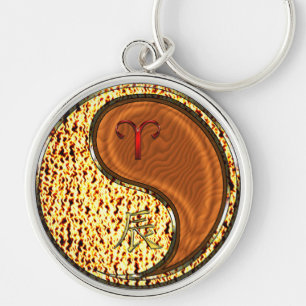 Aries & Wood Dragon Key Ring