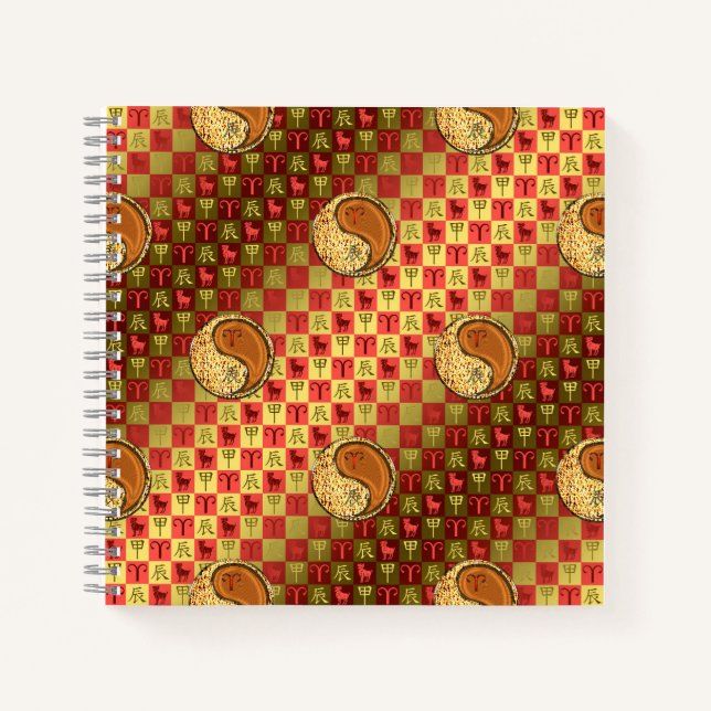 Aries & Wood Dragon Notebook (Front)