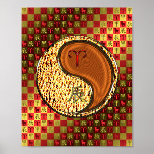 Aries & Wood Dragon Poster