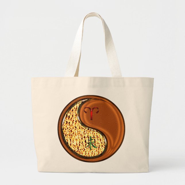 Aries & Wood Goat Large Tote Bag (Front)