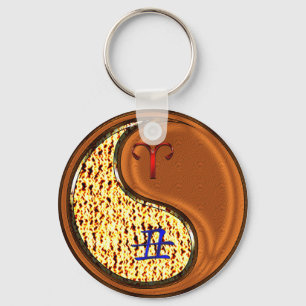 Aries & Wood Ox Key Ring