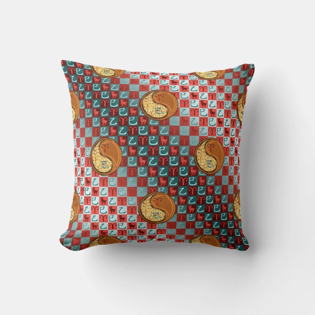 Aries & Wood Snake Cushion (Front)