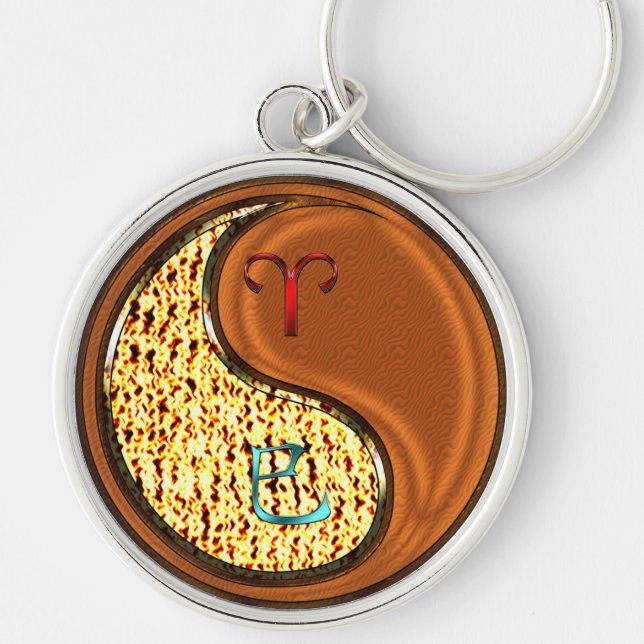 Aries & Wood Snake Key Ring (Front)