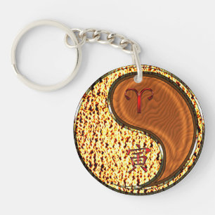 Aries & Wood Tiger Key Ring