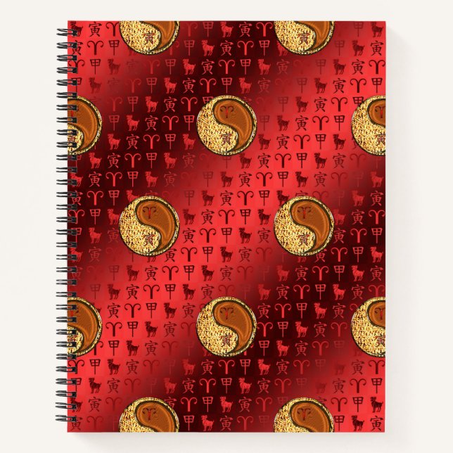 Aries & Wood Tiger Notebook (Front)