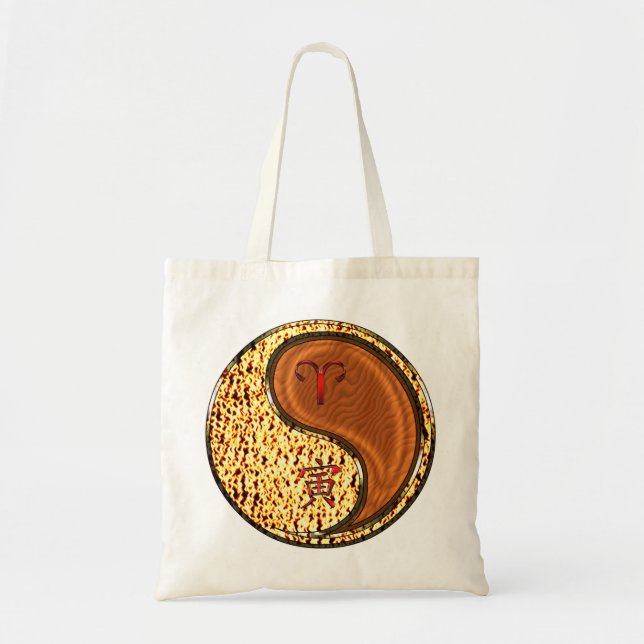 Aries & Wood Tiger Tote Bag (Front)
