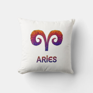 Aries Zodiac / Aries Symbol Pillow