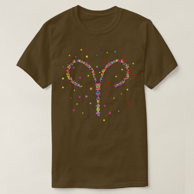 Aries Zodiac Astrology T-Shirt (Design Front)