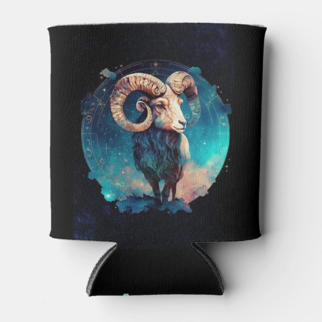 Aries Zodiac Can Cooler – Stylish & Durable (Front)