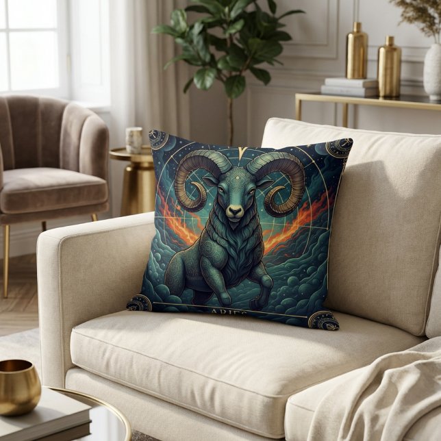 Aries Zodiac Celestial Cushion (Creator Uploaded)