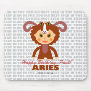 Aries Zodiac for Kids Mouse Pad