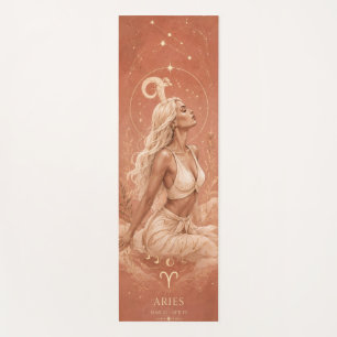 Aries Zodiac Goddess Yoga Mat