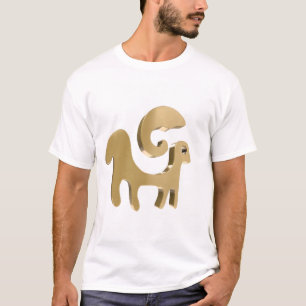 Aries Zodiac Gold Symbol Astrology Gift for Aries T-Shirt