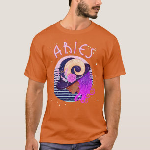 Aries Zodiac Horoscope Sign Birthday Tarot Astrolo T-Shirt