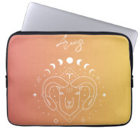 Aries zodiac horoscope star sign gradient