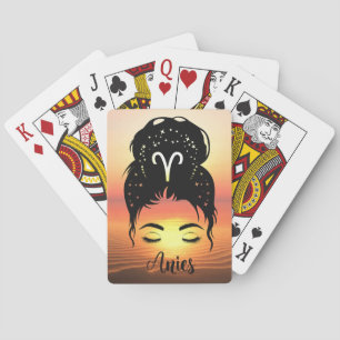 Aries zodiac playing cards
