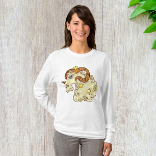 Aries Zodiac Ram Colourful Astrological  T-Shirt