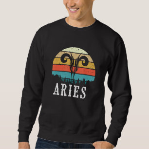 Aries Zodiac Sign Astrology Astrologer Symbol Horo Sweatshirt