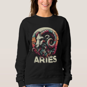 Aries Zodiac Sign Astrology Born In March April Bi Sweatshirt