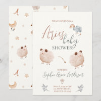Aries Zodiac sign baby shower