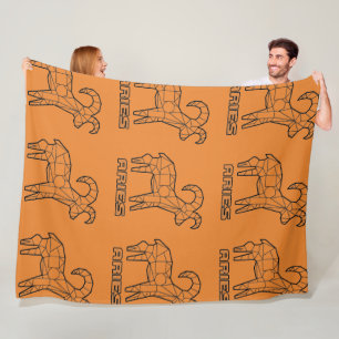 Aries Zodiac Sign Blanket (Transparent)