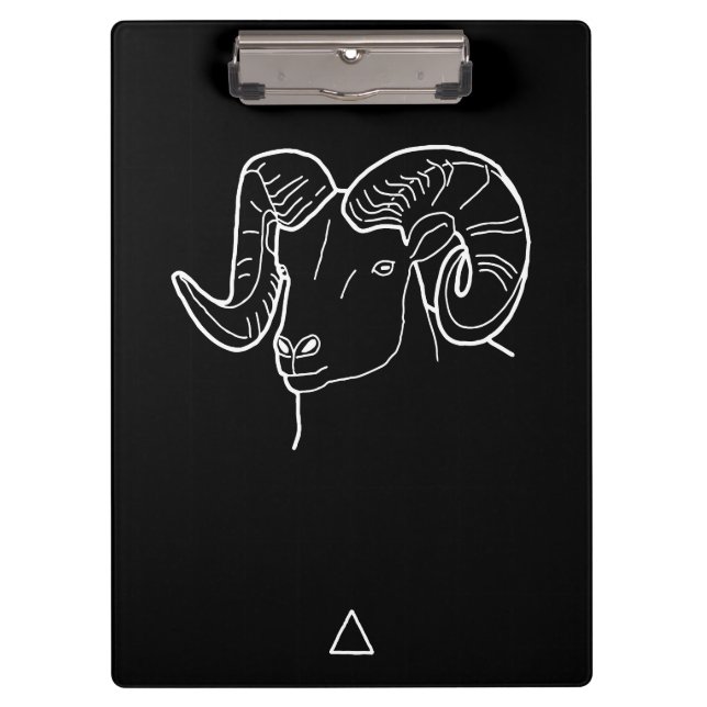 Aries Zodiac Sign -  Clipboard (Front)