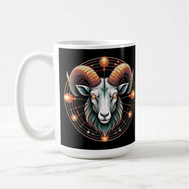 Aries Zodiac Sign Coffee Mug (Left)