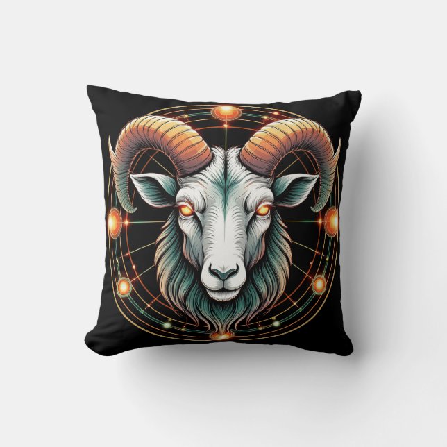 Aries Zodiac Sign Cushion (Front)