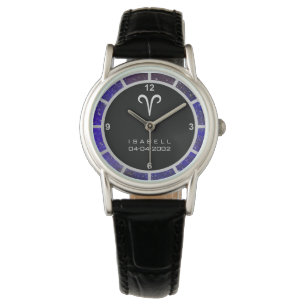 Aries Zodiac Sign Elegant Personalised Galaxy Watch