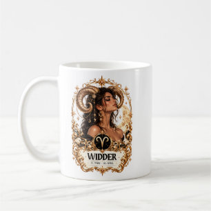 Aries Zodiac Sign - Gold Edition / Women's Mug