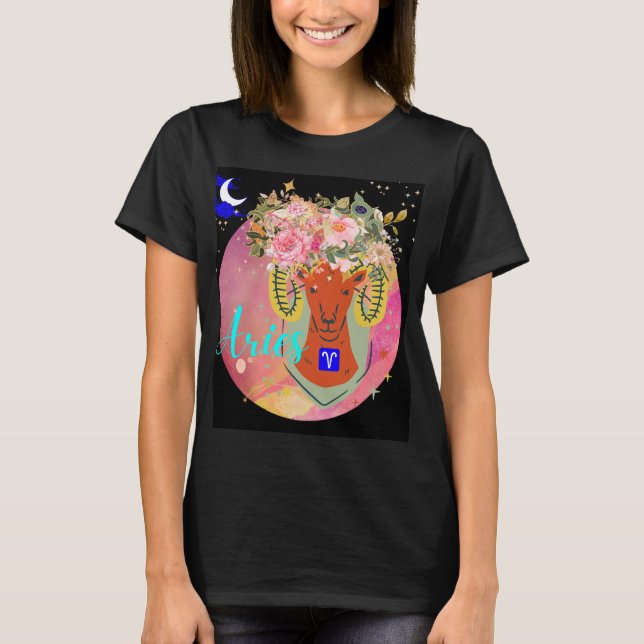 Aries Zodiac Sign Horoscope Astrology Women's  T-Shirt (Front)