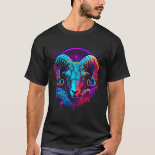 Aries Zodiac Sign Ram Graphic Astrology Cool Horos T-Shirt