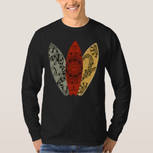 Aries Zodiac Sign Surfboard Surfing Horoscope T-Shirt