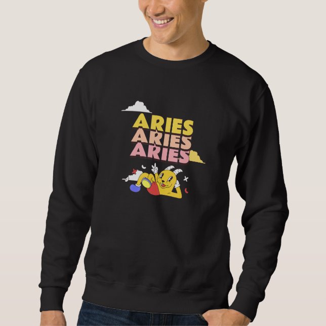 Aries Zodiac Sign Sweatshirt (Front)