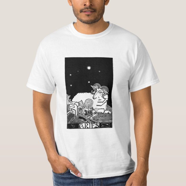 Aries Zodiac Sign  T-Shirt (Front)