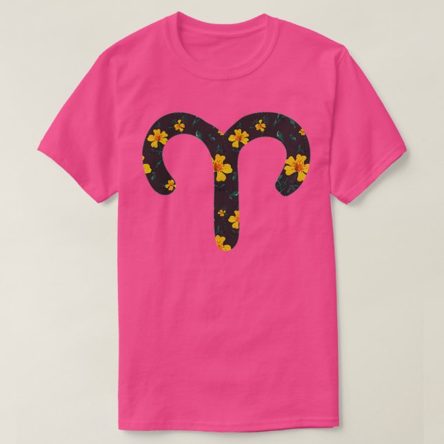 Aries Zodiac Sign T-Shirt (Design Front)
